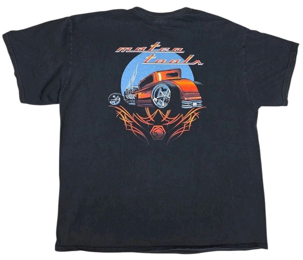 Matco Tools Hot Rod Graphic T-Shirt Logo Streetwear Black Car Racing Adult XL